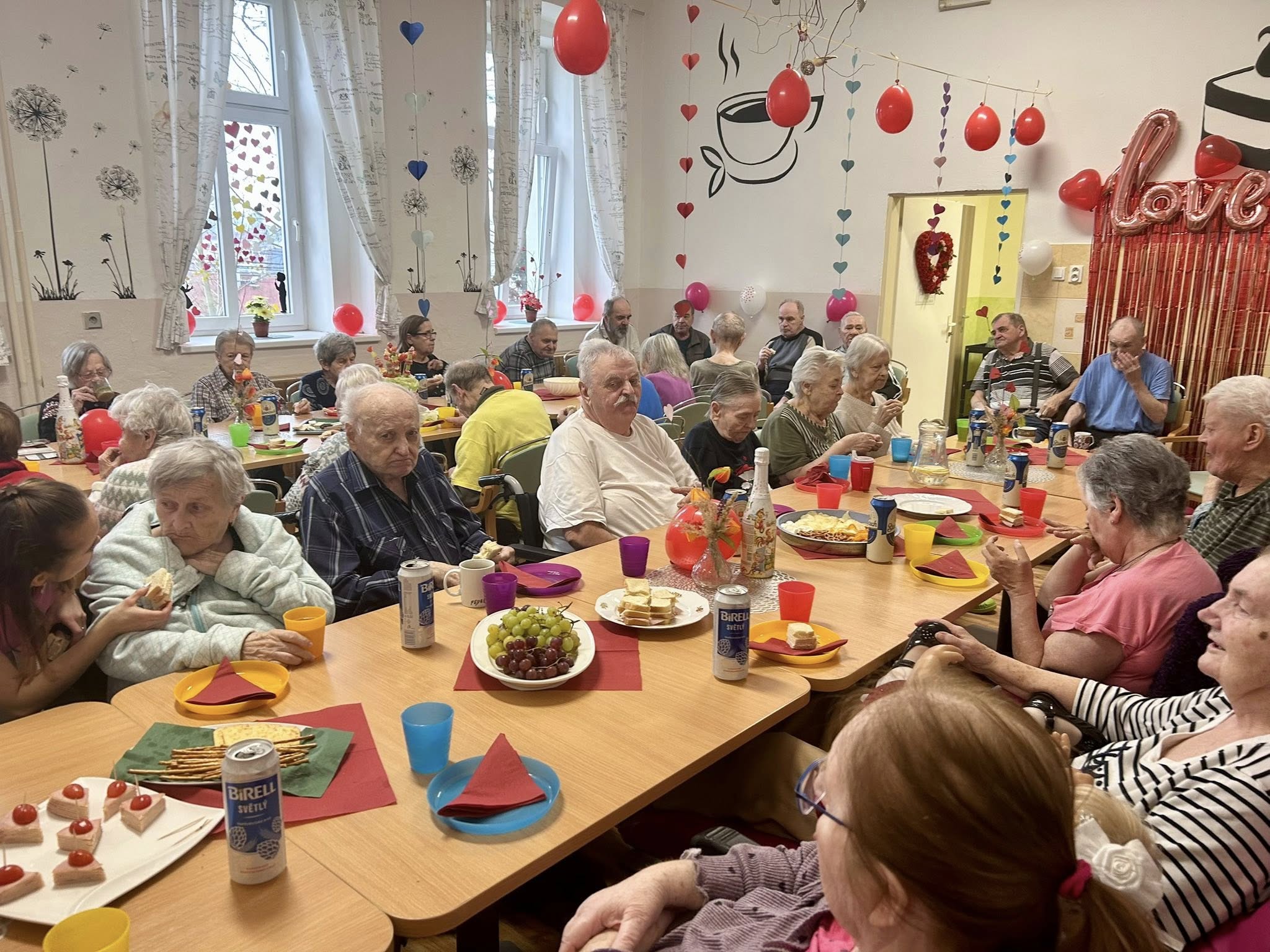 Společná oslava v domově